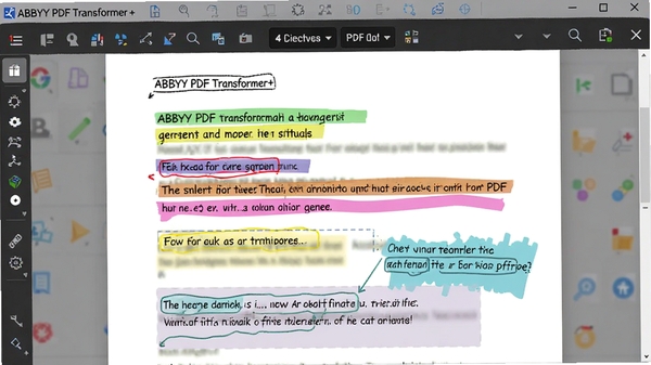 ABBYY PDF Transformer+ PDF�༭��ע�͹���չʾ���ĵ�ҳ����в�ɫ��������ע����Χ�б༭�������������Ѻã�ɫ������