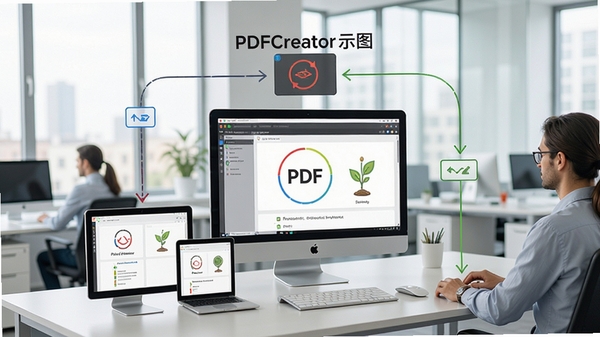 PDFCreatorʹ�ó���ʾ��ͼ��չʾ��ͬ�豸��Эͬ�������ִ��칫��Χ