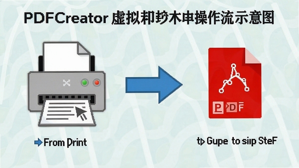 PDFCreator�����ӡ����������ʾ��ͼ��չʾ�Ӵ�ӡ������PDF�Ĳ��裬��������