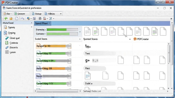 PDFCreator���������������棬չʾ���ļ����д���״̬����Ч���