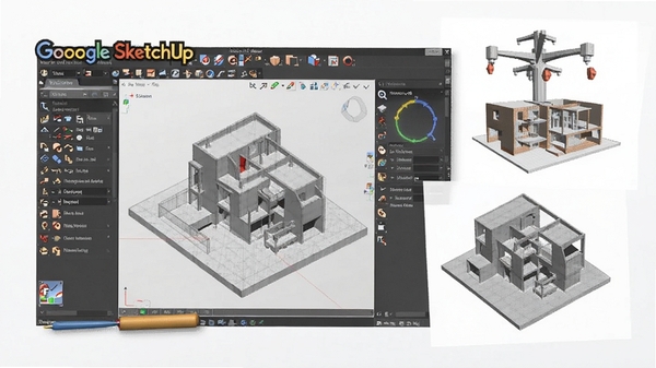 Google SketchUp�ٷ�����ͼ��չʾ���������뽨ģ��Ʒ������ִ�����