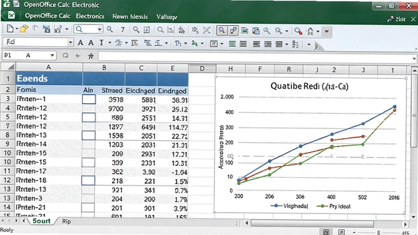 OpenOffice Calc���ӱ�����棬չʾ����͸�ӱ�������ͼ����������������ͼ������