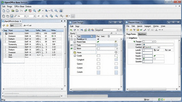 OpenOffice Base���ݿ���棬չʾ���ṹ��ơ���ѯ�༭�ͱ�����ͼ������רҵ