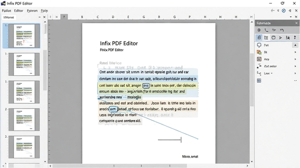 Infix PDF Editor������չʾ�����ҳ������ͼ���Ҳ�༭������������Ϊ�ɱ༭��PDF�ĵ���������ʾ���ڱ༭���ı�������������������רҵ��ǿ��