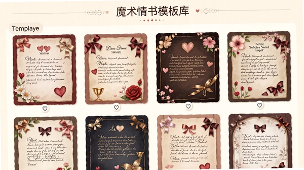 ħ������ģ�����棬����չʾ���������������ģ�壬ɫ����ܰ����ƾ���