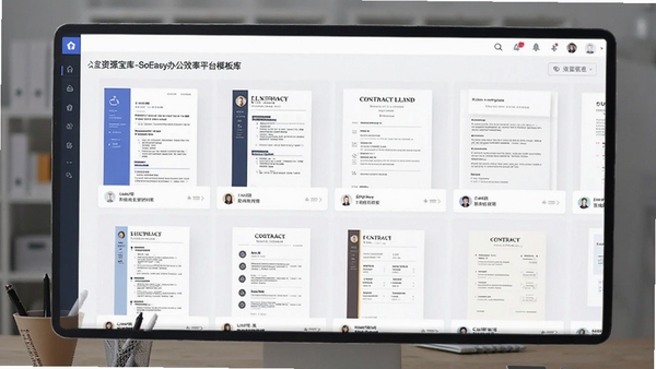 Office��Դ����-SoEasy�칫Ч��ƽ̨ģ�����棬չʾ���ྫ����������ͬģ������ͼ����������ֱ��