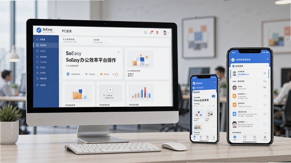 Office��Դ����-SoEasy�칫Ч��ƽ̨����ָ��ʾ��ͼ��չʾPC�����ƶ���Эͬ������������������