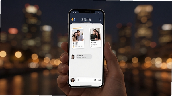 ��ϬԼָAPP����չʾ���ִ���Լ����ֻ���Ļ���и������˿�Ƭ��������棬����Ϊģ���ĳ���ҹ����ůɫ���ƹ⣬ͻ���罻��Χ��������Ⱦ