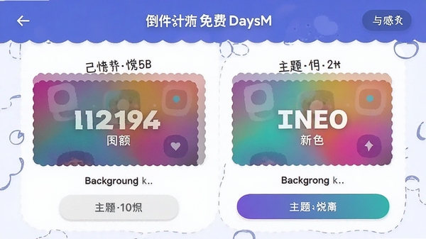 ����ʱ���DaysM�ĸ��Ի���Ƭ���ý��棬չʾ�û���������ͼ������ɫ�Ĳ�����ɫ�ʷḻ�������Ѻ�