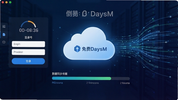 ����ʱ���DaysM���Ʊ��ݽ��棬չʾ�˺ŵ�¼������ͬ�����������ƶ�ͼ����Ŀ����������������Ч��