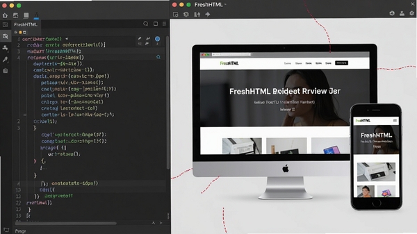 FreshHTML����ʵʱ˫��Ԥ�����ܣ�������������Ҳ�ͬʱչʾ�������ֻ����ֳߴ����ҳ��ȾЧ��������Ϊǳ��ɫ����̨
