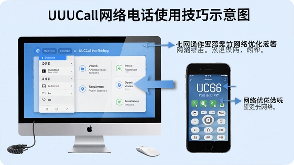 UUCall����绰ʹ�ü���ʾ��ͼ�����Ժ��ֻ�������ʾ����Ļ�������ò˵��������Ż�ѡ�����Ϊ����ɫ�����м�ͷ������˵����ǿ������������ע������