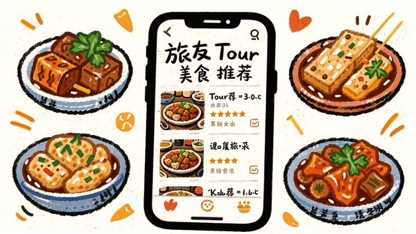 ����Tour��ʳ�Ƽ�ҳ����ֻ���廭�������и��ֵط�С��ͼ��Χ���ֻ���Ļչ�����ֻ�����ʾ�����б������֣�ɫ�����ޡ�ʳ��������