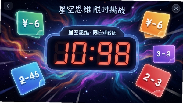 �ǿ�˼ά��ʱ��ս���棬�޴�ĵ���ʱʱ�����ɫ��ѧ�⿨�����������������ƣ�����ʮ��