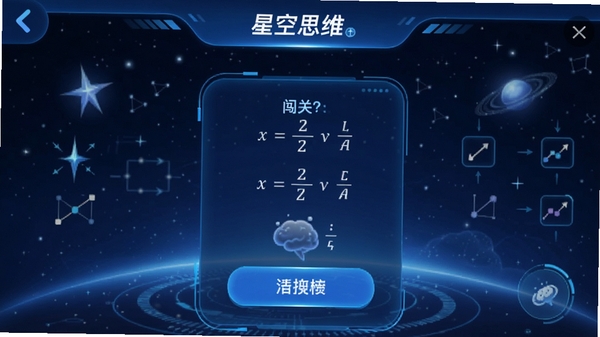 �ǿ�˼άAPP�����ͼ��չʾ�ǿձ����µ���ѧ������Ŀ�����澫�£���ɫ�Ƽ��з��