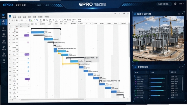 EPRO������Ŀ����ϵͳPM��������ȼƻ�������棬��ʾ����ͼ��ؼ�·��������������վ�����ֳ�ͼƬ�����ݿ��ӻ������ɫ�Ƽ�ɫ��