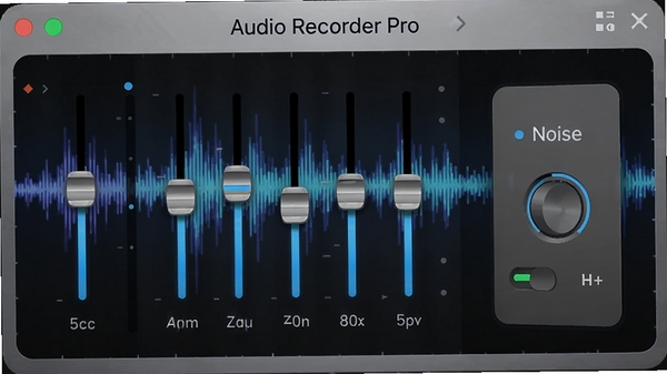 Audio Recorder Pro����Ч��ǿ��壬��ʾ���������ڻ���ͽ��뿪�أ�����Ϊ����ͼ�Σ��������ܴ������������Ƽ���ʮ�㡣