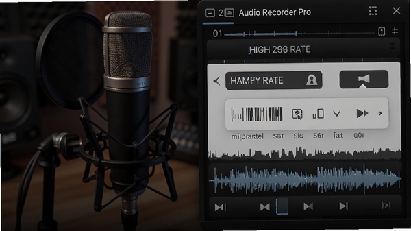 Audio Recorder Pro¼��������д����ʾ�߲���������ѡ���ʵʱ���Σ�����Ϊ¼������˷磬ͻ���߱���¼�����ܣ�ɫ��רҵ���䡣