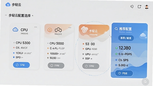 ����������ѡ����棬չʾ��ͬCPU��GPU���ڴ��ײͿ�Ƭ�������Ƽ����ã����UI