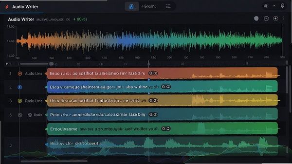 Audio Writerתд���棬չʾ������ʶ����������ͼ�����ֶ����Ӧ��ɫ������ͻ��ʶ��׼ȷ��