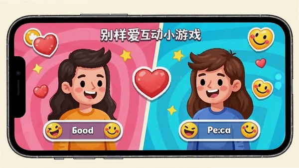 ����������С��Ϸ���棬�ֻ���Ļ��ʾ���˴����ս���棬�а��ĺ�Ц��Ԫ�أ�ɫ�ʻ��ã���Ϸ��ǿ