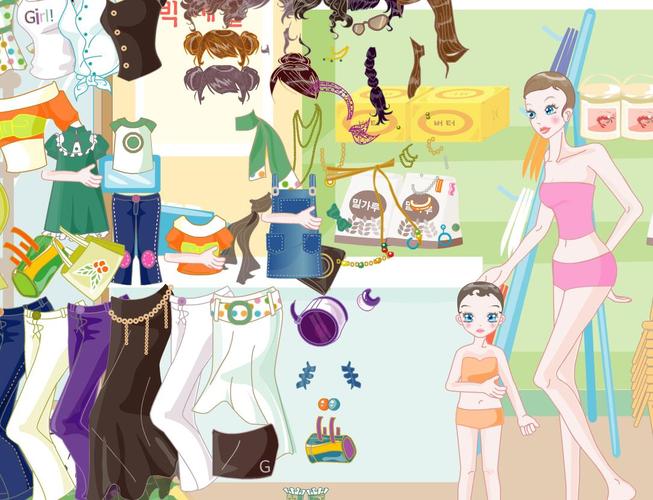 公主梦想衣橱-少女换装DIY 整体游戏画面与换装界面