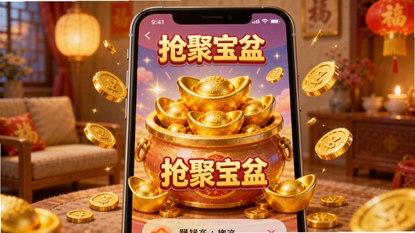 һ��չʾ�����ֻ���Ļ����д����Ļ��һ�������������������Ԫ���ľ۱��裬��Χ�н��������Ч�����������޻��ã���������ܰ�����ڻ�����ͻ�������۱��衱APP���Ӿ�Ԫ�غ�׬Ǯ��Χ��