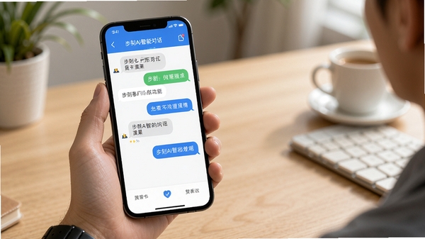 ����AI���ܶԻ�������ʾ���ֻ���Ļ����ʾ�����ʴ𽻻��������Ѻ�