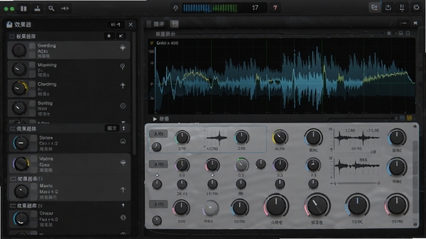 Music Editing MasterЧ��������壬����Ч�����б���ʾ��������ť�벨��ͼ��ϣ�����Ƽ���ǿ������Ϊ��ɫרҵ��Ƶ�������