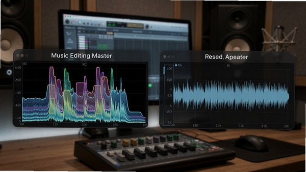 Music Editing Master�����޸�����ʾ�⣬Ƶ��ͼ��ʾ�������򱻱�ǣ��޸�����ƽ������������רҵ��Ƶ����վ����