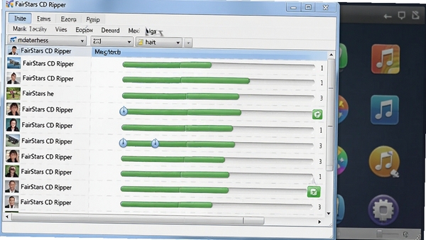 FairStars CD Ripper���������б����棬��������ͬʱ�����������������ƽ�������Ϊ���ֿ�ͼ��