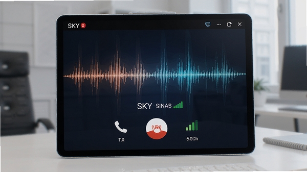 SKY����绰����ͨ�����棬��ʾͨ��ʱ����ź�ǿ�ȣ�����Ϊ����ͼ��