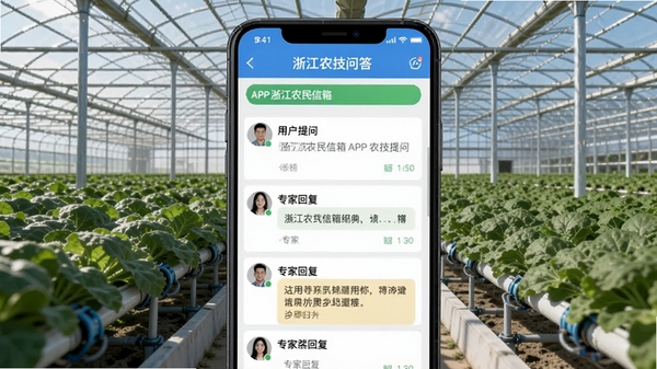 �㽭ũ������APP��ũ���ʴ���棬չʾ�û����ʺ�ר�һظ��ĶԻ��б����������ִ�����ũҵ���