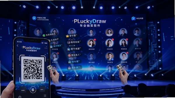 PLuckyDraw�����齱�������ֻ�ɨ�������棬������ʾ��Ļ�Ͳ�����ͷ����̨����Ϊ�Ƽ���