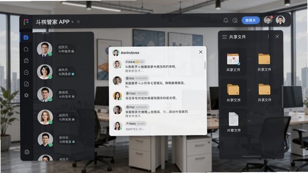�����ܼ�APP�Ŷ�Э�����棬��ʾ��Աͷ���б���ʵʱ���۵����빲���ļ���壬����Ϊ�칫�ҳ���