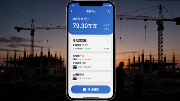 �ֻ�����չʾ�кý���APP���ƶ��˿�����棬����Ϊ��Ŀ�ۺ����֣��м�Ϊ���������̿�Ƭ���ײ�Ϊ���������ڰ�ť������Ϊ�����Ĺ��ؼ�Ӱ������ͻ���ƶ��칫�ı������ʵʱ�ԡ�
