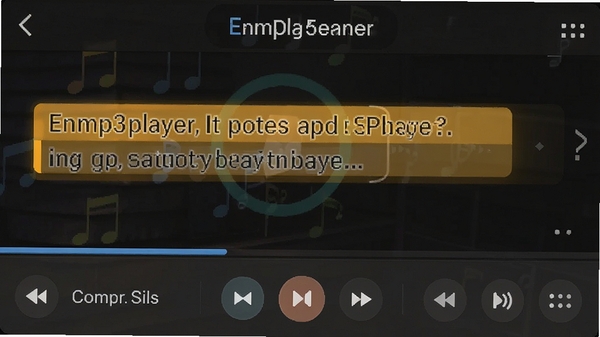 EnMp3Player�����и���棬������ʾ��ǰ���ž��ӣ��·�Ϊ����������