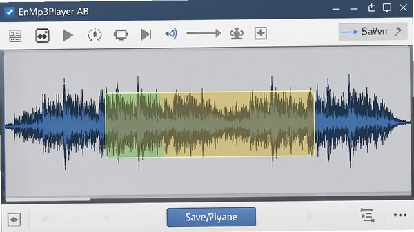 EnMp3Player AB�����ý��棬����ͼ����ʾ�������䣬�������б����ǰ�ť