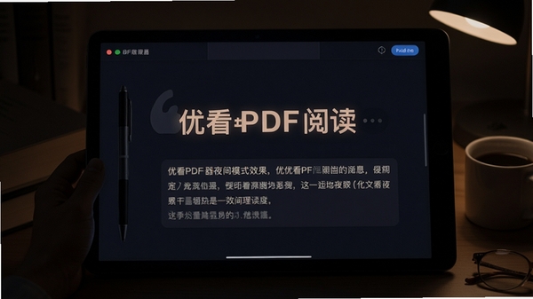 �ſ�PDF�Ķ���ҹ��ģʽЧ������ɫ������������֣��ʺϰ��⻷���Ķ�