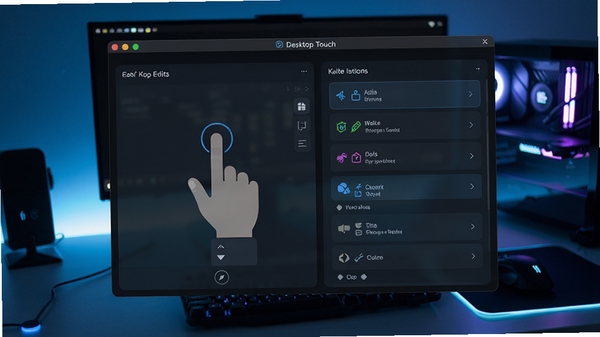 Desktop Touch�Զ����������ý��棬չʾ���Ʊ༭���Ϳ��ָ���б�������Ϊ�Ƽ������棬ͻ�����Ի����õ�����ԡ�