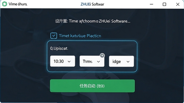��ʱ�ػ�ZHUEi������ʱ�ػ��������ý��棬ͻ����ʾʱ��ѡ����������������ť�����������ִ���ɫ������
