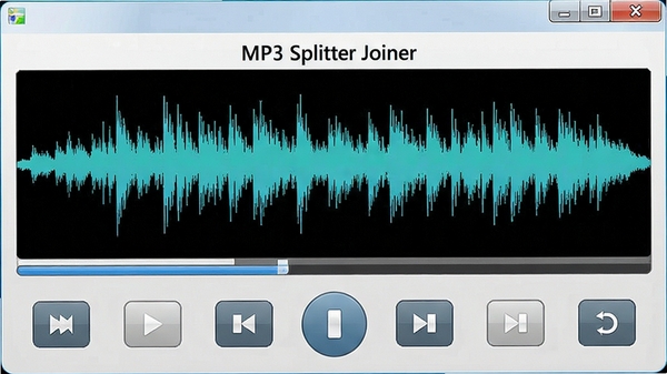 MP3 Splitter Joiner���ò�����������Ƶ���Σ����ư�ť�����ɼ�