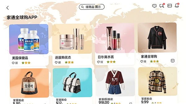 ��ͨȫ��APP��ȫ����Ʒչʾҳ�棬չʾ������ɫ��Ʒ������������Ʒ���ձ���ױ���������εȣ�����ɫ�ʷḻ����Ʒ�������룬����Ϊ��ɫ�����ͼ��