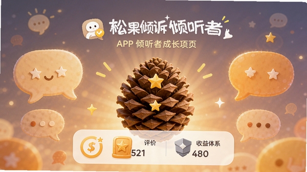 �ɹ�����������APP�����߳ɳ�ҳ�棬չʾ�ȼ������ۺ�������ϵ����������ů�ĶԻ�����Ԫ�أ��������������