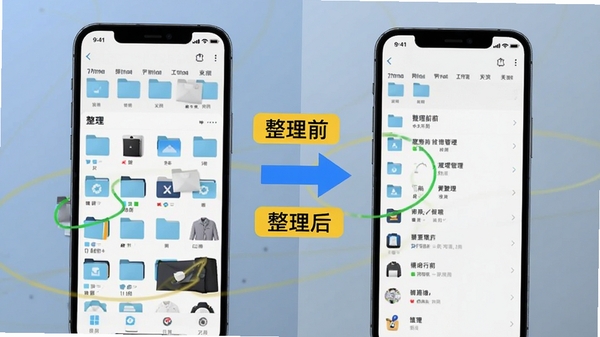 һ�ŷ�����ͼ��������ֻ��ļ��������Ļ��ҽ��棬�Ҳ���С������������������棬�м�����ɫ��ͷ���ӣ���ͷ���С�����ǰ���롰�����󡱵Ļ�ɫ��ǩ������Ϊ��͵����ҽ��䣬ͻ���Ա�Ч���������û�����ʹ��