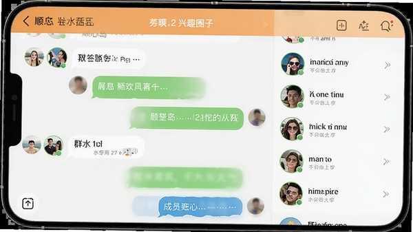˳�ĵ�APP��ȤȦ��������棬չʾȺ��Ի����Ա�б�