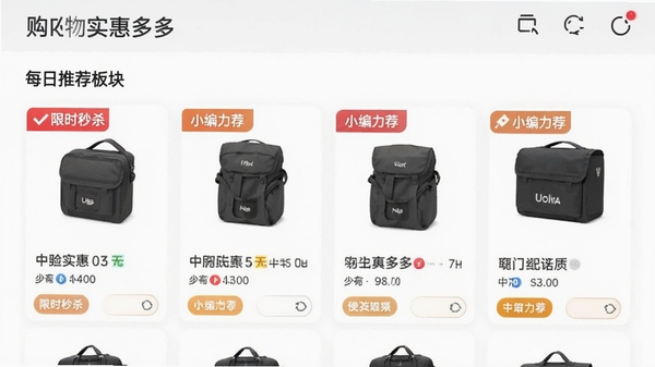 ����ʵ�ݶ��ʡAPP��ÿ���Ƽ���飬�Կ�Ƭʽ����չʾ���ྫѡ��Ʒ�����С���ʱ��ɱ���͡�С����������ǩ
