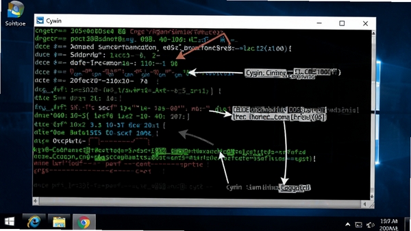 һ��Cygwin�ն���ʾ�ɹ���������Ľ�ͼ������ע������������ʾ�������������ΪWindows����