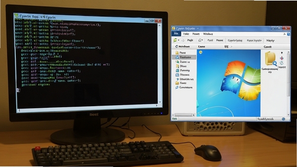 ��ʾCygwin�б���C���Գ���ĳ������ն��ڳ���gcc��������ɹ�������Ա���Windows��Դ����������