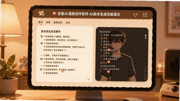 ȫ��AI���紴������AI�籾���ɹ�����ʾ������ؼ��ʺ��Զ����ɾ���ű���������ůɫ��Ϊ��